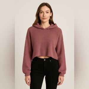Ruby Moon Women’s Plush Cropped Hoodie - Size M